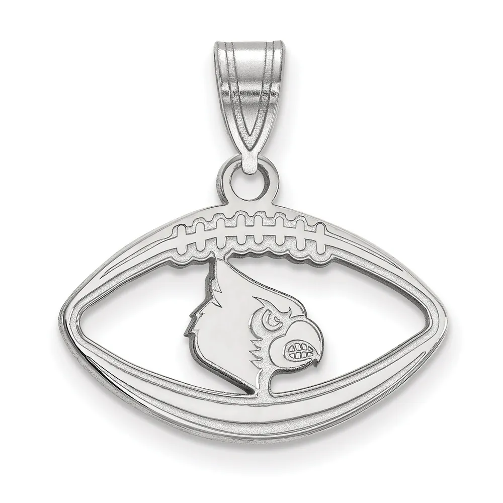 Women's Louisville Cardinals Sterling Silver Logo Heart Pendant