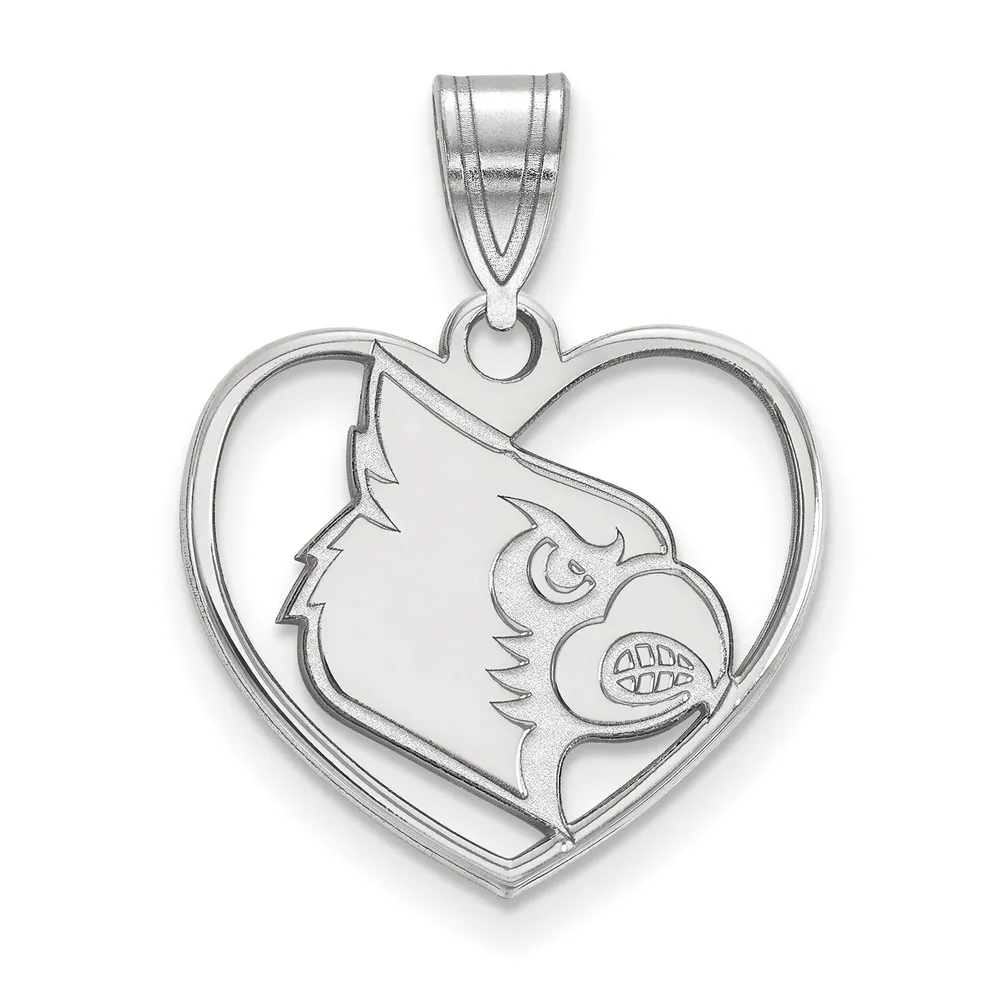 Lids Louisville Cardinals Women's Sterling Silver Logo Heart