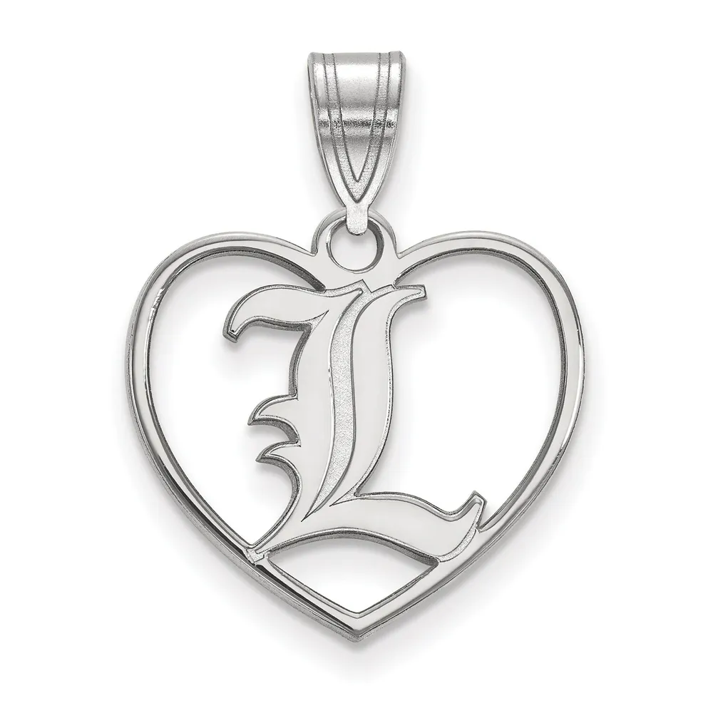 Lids Louisville Cardinals Women's Sterling Silver Logo Heart Pendant