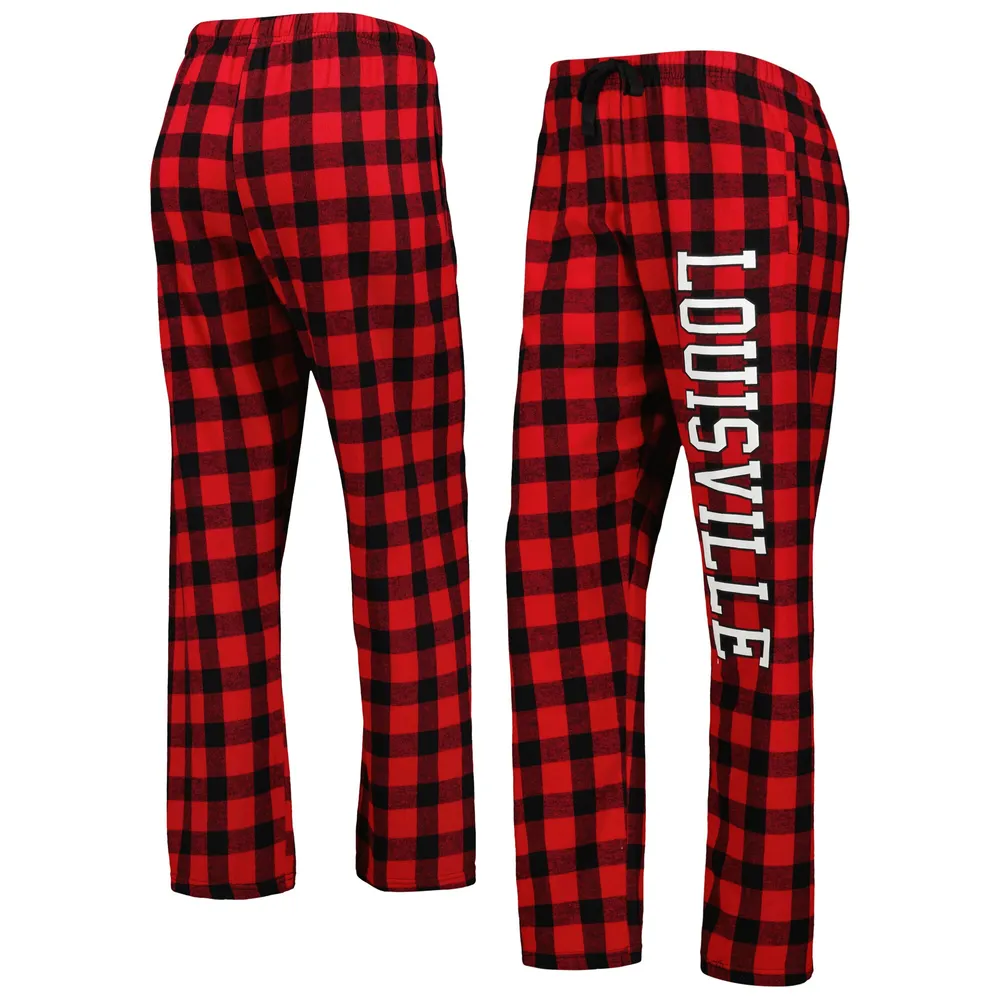 Lids Louisville Cardinals Women's Haley Flannel Sleep Pants - Red/Black