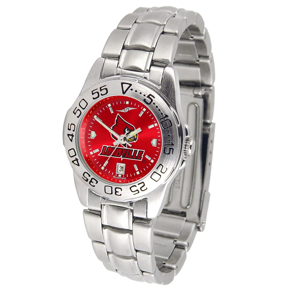 Louisville Cardinals Sport Steel AnoChrome Watch - Red