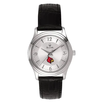 Men's Silver Louisville Cardinals Plexus Stainless Steel Watch