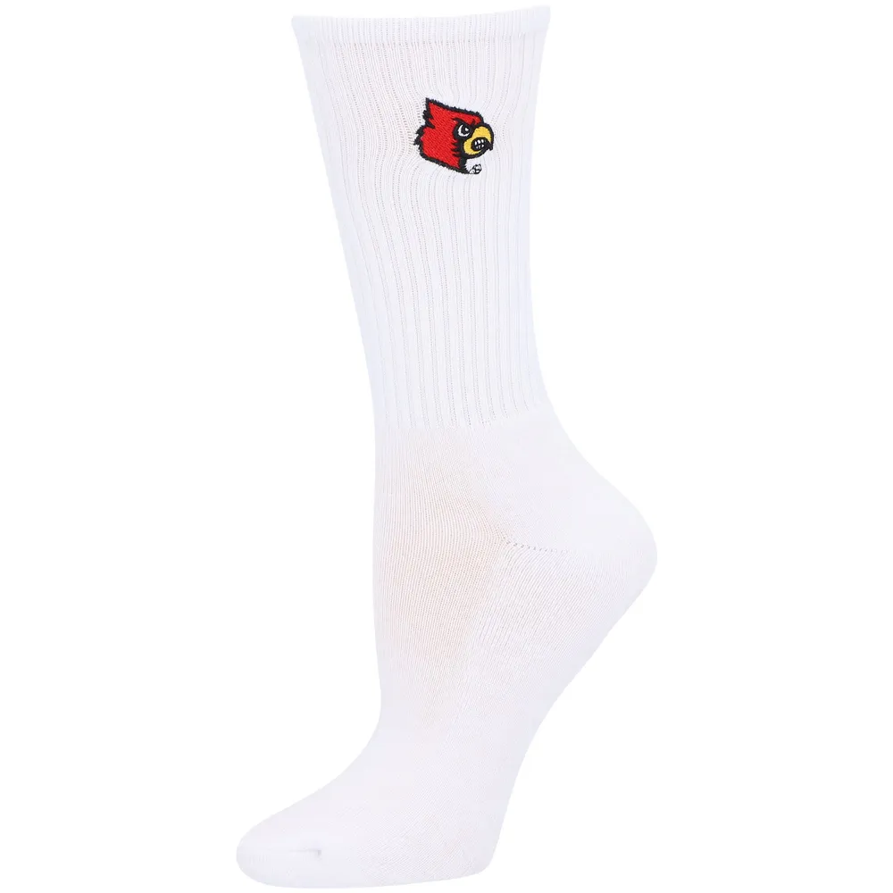 ZooZatz Women's ZooZatz Red/White Louisville Cardinals 2-Pack  Quarter-Length Socks