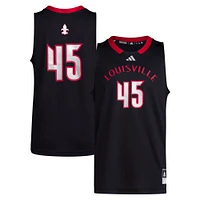 Youth adidas #45 Black Louisville Cardinals Swingman Jersey