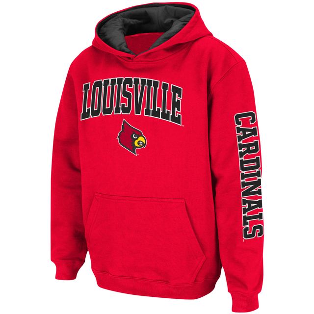 Men's Colosseum Black Louisville Cardinals Lantern Pullover Hoodie Size: Large