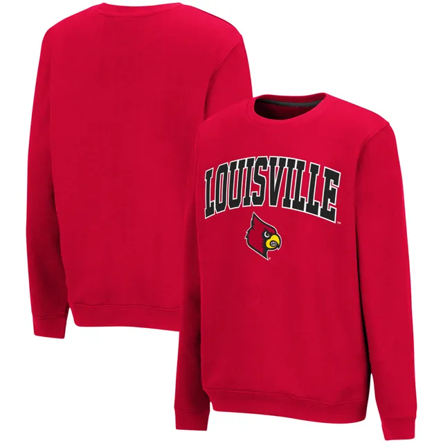 Louisville Cardinals Champion Alumni Logo Arch Pullover Sweatshirt