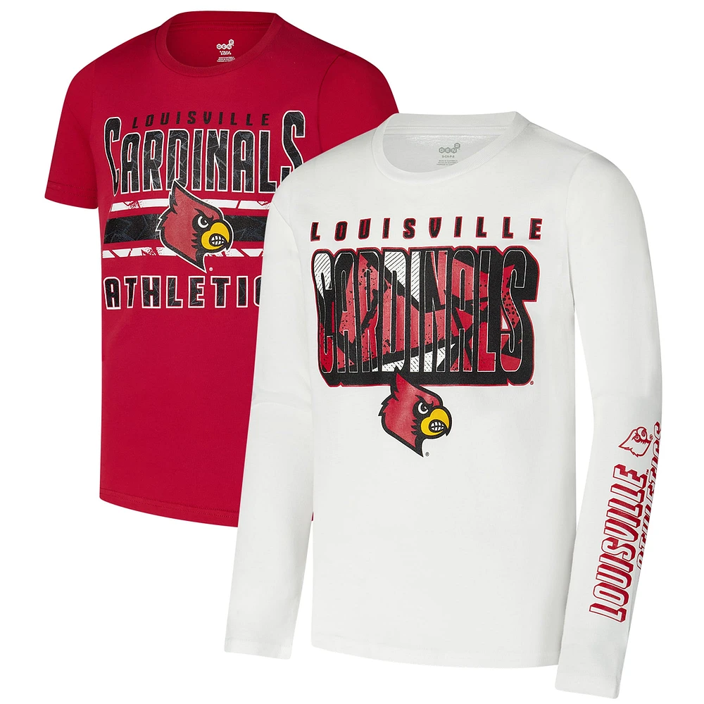 Ensemble de t-shirts the Mix pour jeunes des Cardinals Louisville