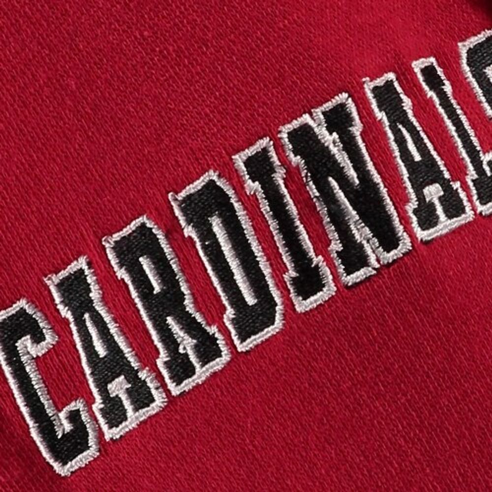 Youth Stadium Athletic Red Louisville Cardinals Big Logo Pullover Hoodie