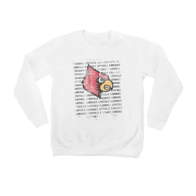 Lids Louisville Cardinals Youth End Zone Pullover Sweatshirt - White