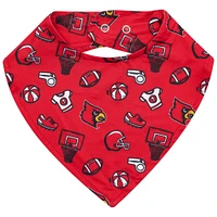 ZooZatz Red Louisville Cardinals All Over Print Baby Bib