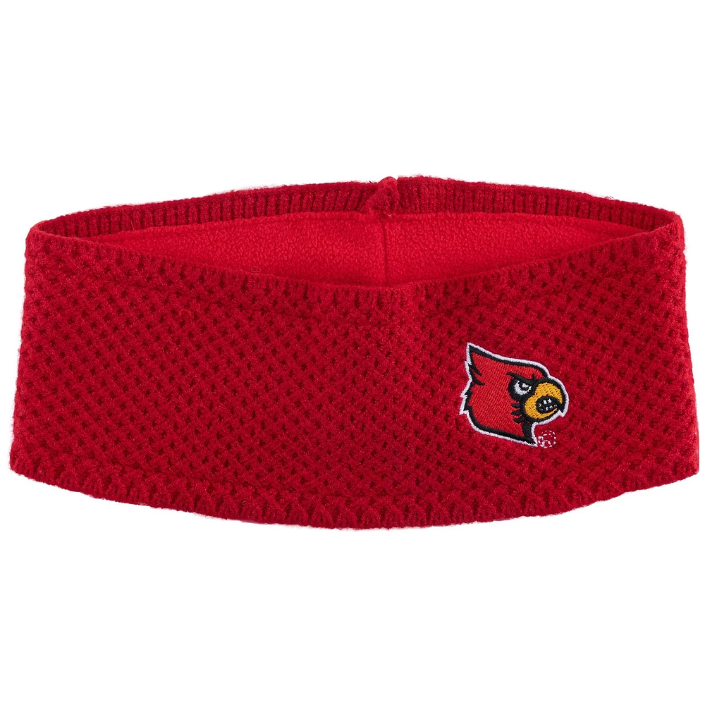 Bandeau en tricot tendance rouge Louisville Cardinals de ZooZatz