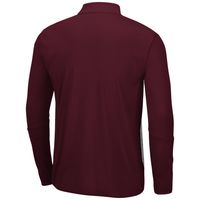 Men's Colosseum Heather Gray/Maroon Loyola Chicago Ramblers Prospect Quarter-Zip Jacket