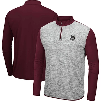 Blouson Colosseum Heather Grey/Maroon Loyola Chicago Ramblers Prospect pour homme