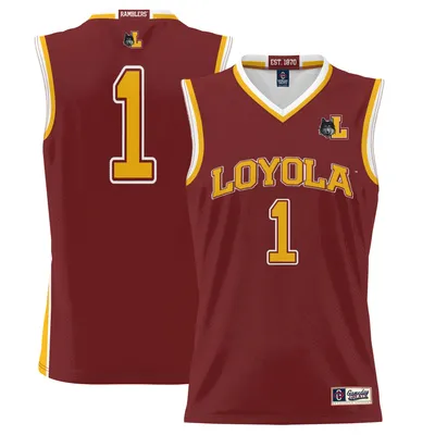 Loyola Chicago Ramblers retired player jersey