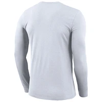 Nike  White Loyola Chicago Ramblers 2023 On Court Bench Long Sleeve T-Shirt