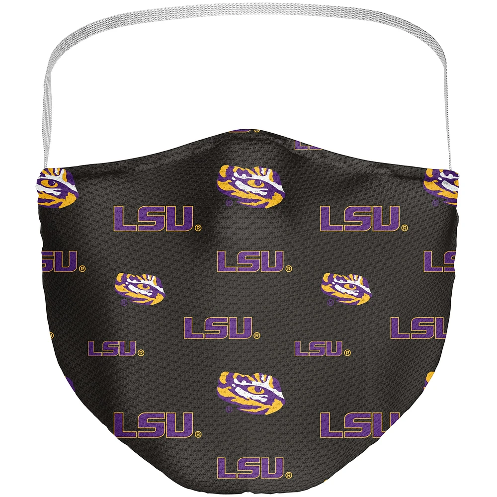 Adult Fanatics LSU Tigers All Over Logo Face Covering 3-Pack