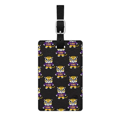 LSU Tigers Mascot Tokyodachi Luggage Tag - Black