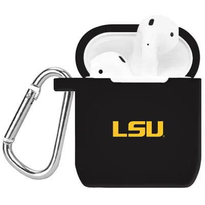 LSU Tigers Silicone AirPods Case - Black