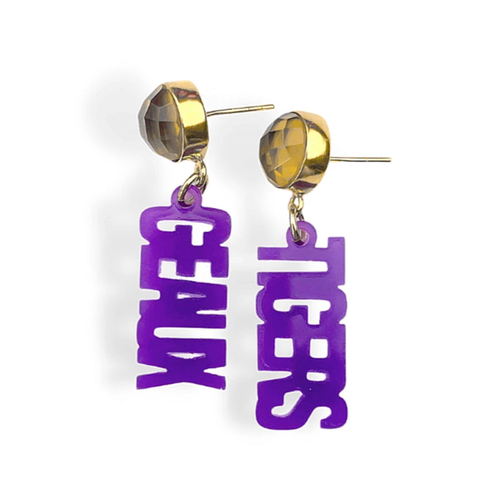 Brianna Cannon LSU Tigers Mini Word Earrings