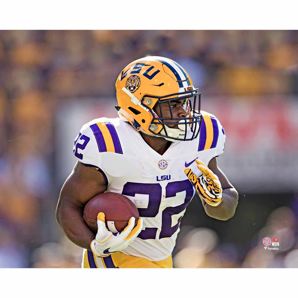 Justin Jefferson LSU Tigers Fanatics Authentic Unsigned Purple Jersey  Running Photograph