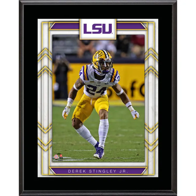 Lids Justin Jefferson LSU Tigers Fanatics Authentic Unsigned Purple Jersey  Running Photograph