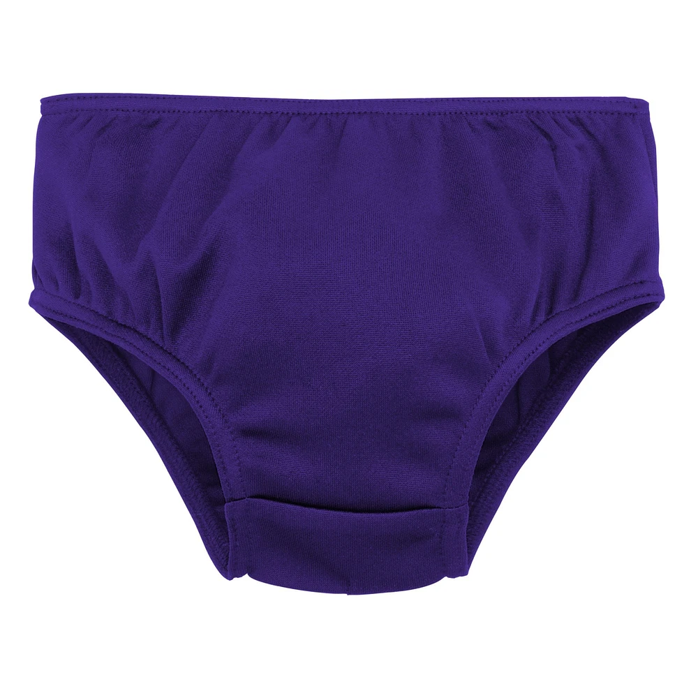 Ensemble robe pull et bloomer LSU Tigers deux pièces violet/doré pour fille