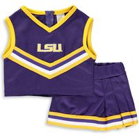 Girls Toddler Purple LSU Tigers Two-Piece Cheer Set