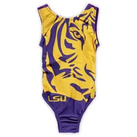 LSU Tigers Girls Youth Leotard - Purple