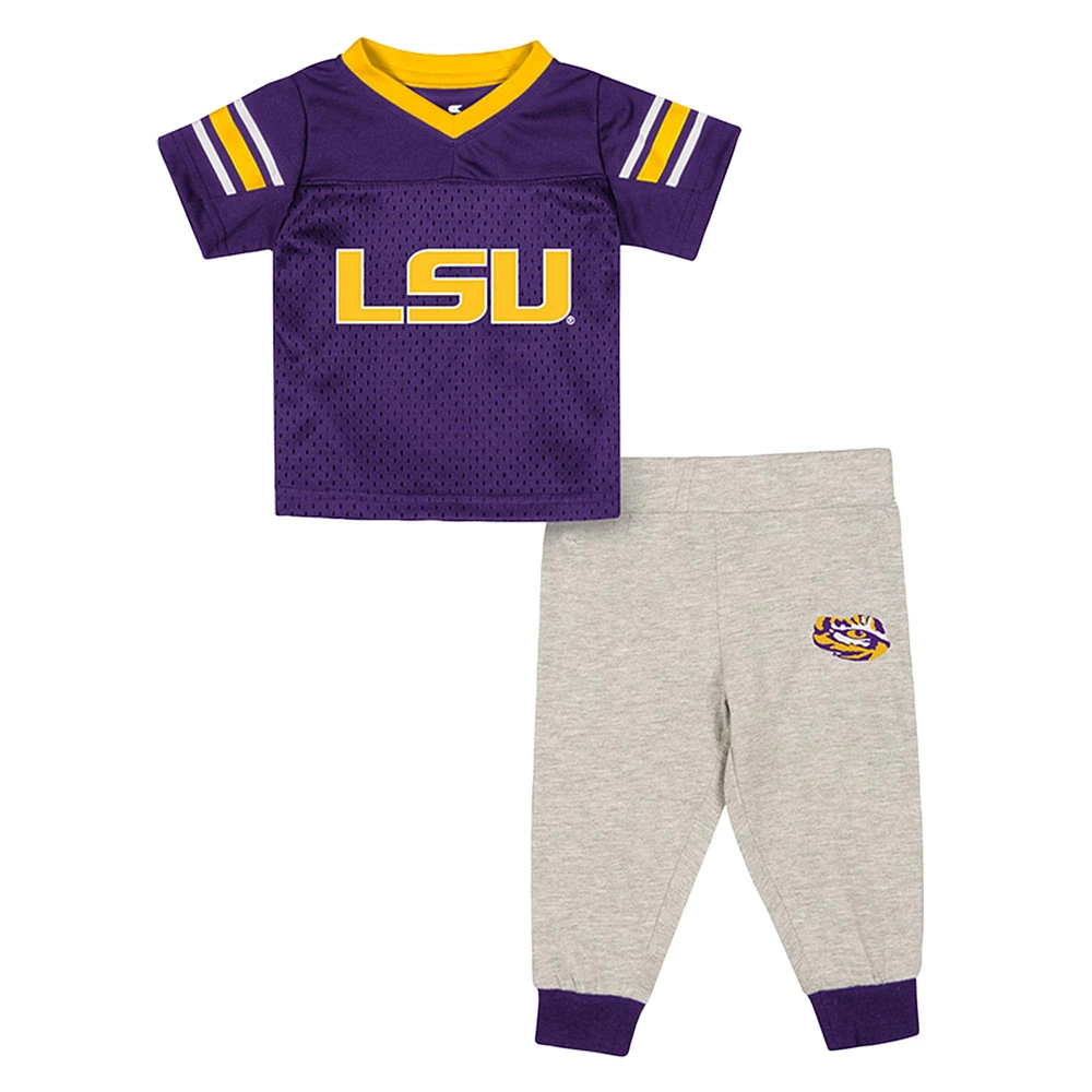 Ensemble maillot et pantalon de football Field Time pour bébé Colosseum LSU Tigers