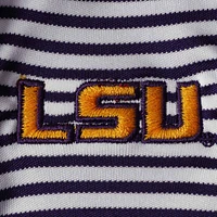 Infant Garb Violet/Blanc LSU Tigers Carson Striped Short Sleeve Body