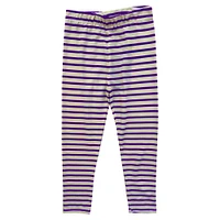 Infant Wes & Willy  LSU Tigers Long Sleeve Top and Striped Leggings Set