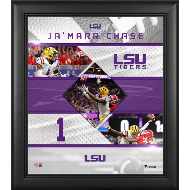 Ja'Marr Chase LSU Tigers Unsigned Close Up Photograph