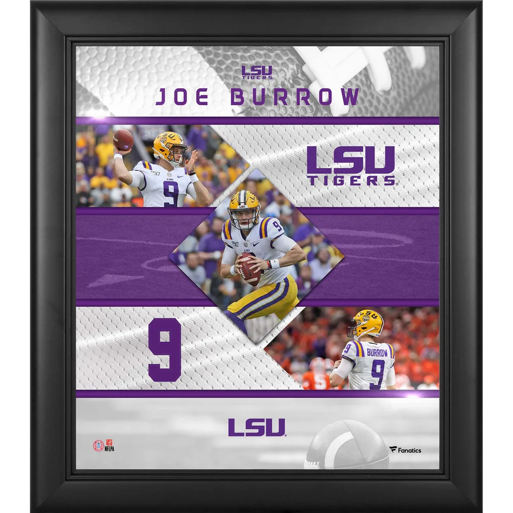 Lids Joe Burrow LSU Tigers Fanatics Authentic Framed 15' x 17' Stitched  Stars Collage