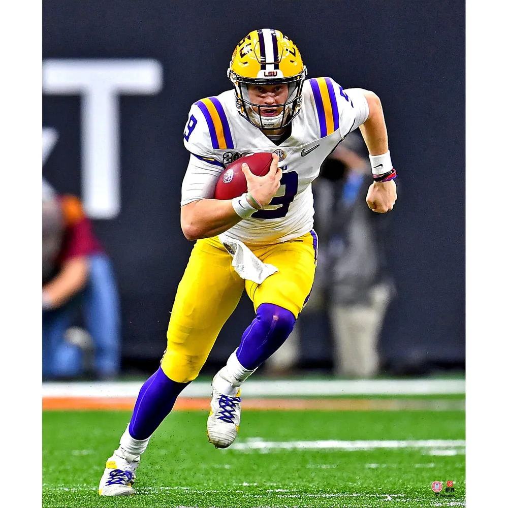 Lids Joe Burrow LSU Tigers Fanatics Authentic Unsigned Running Photograph