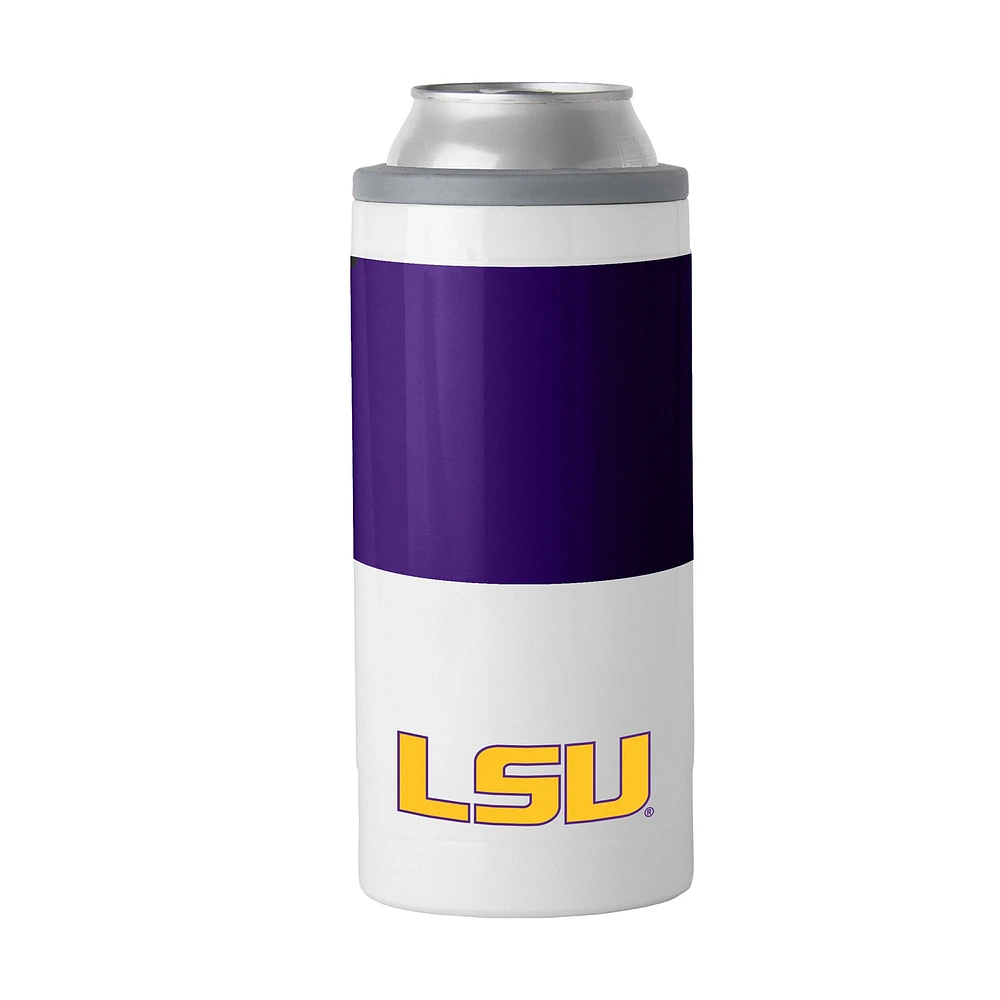 LSU Tigers 12oz. Colorblock Slim Can Cooler