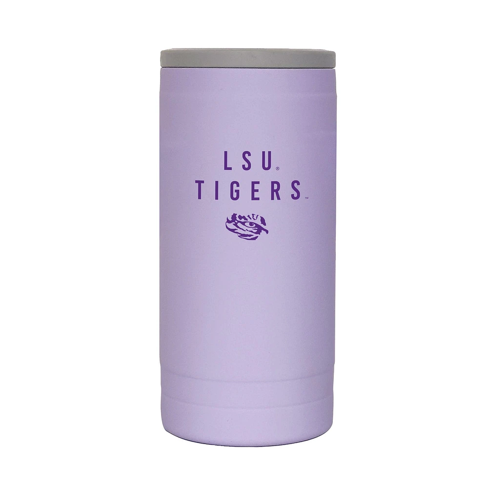 Tigres LSU 12oz. Coolie Slim Soft Touch Lavande