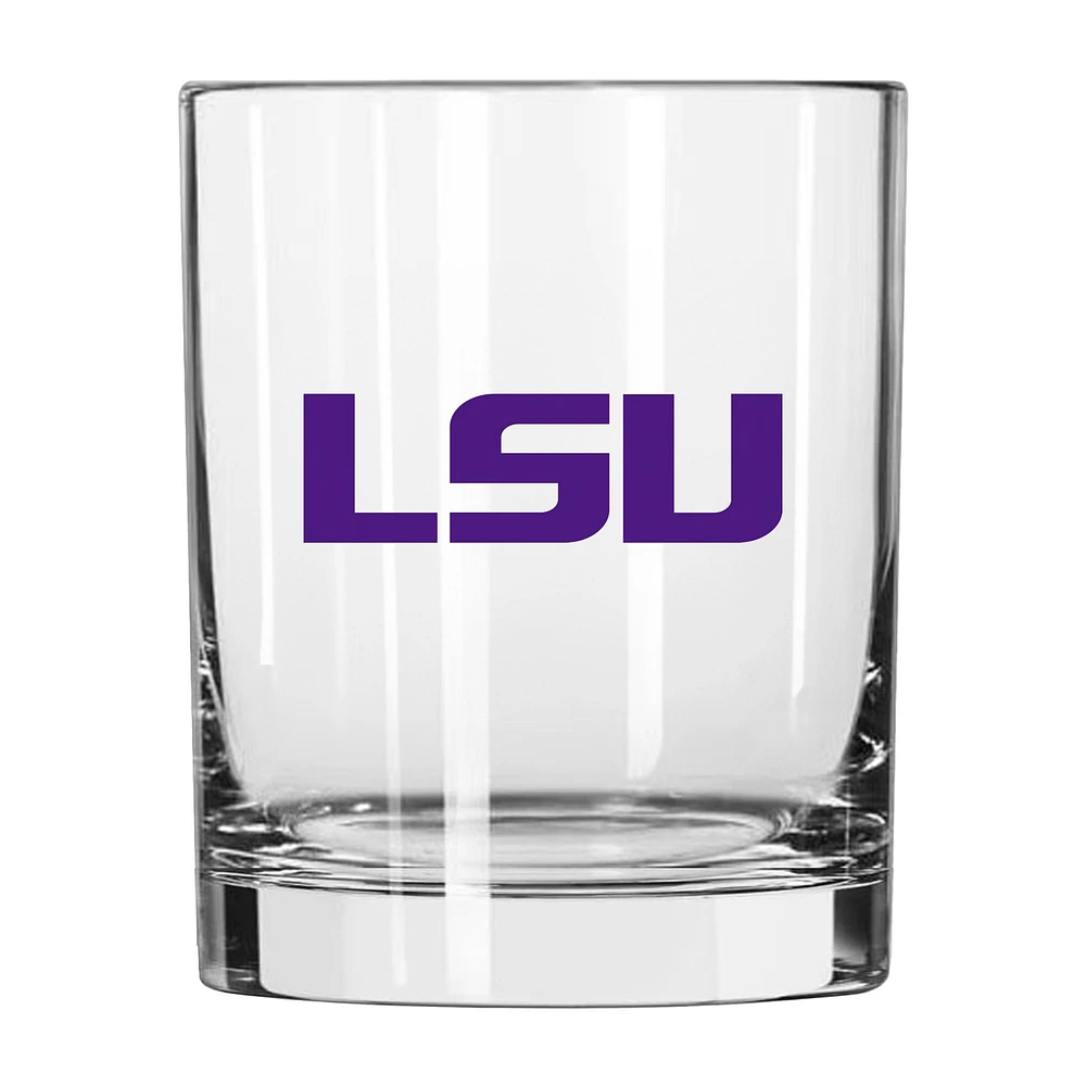 LSU Tigers 14oz. Game Day Rocks Glass