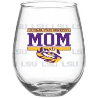 LSU Tigers 15oz. Mom Stemless Wine Glass