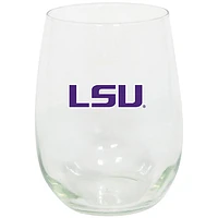 LSU Tigers 15oz. Stemless Wine Glass