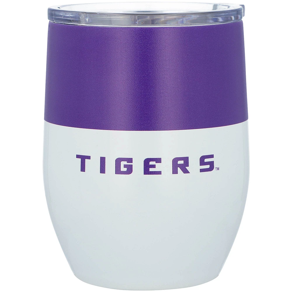 Tigres LSU 16 oz. Gobelet incurvé en acier inoxydable Colorblock