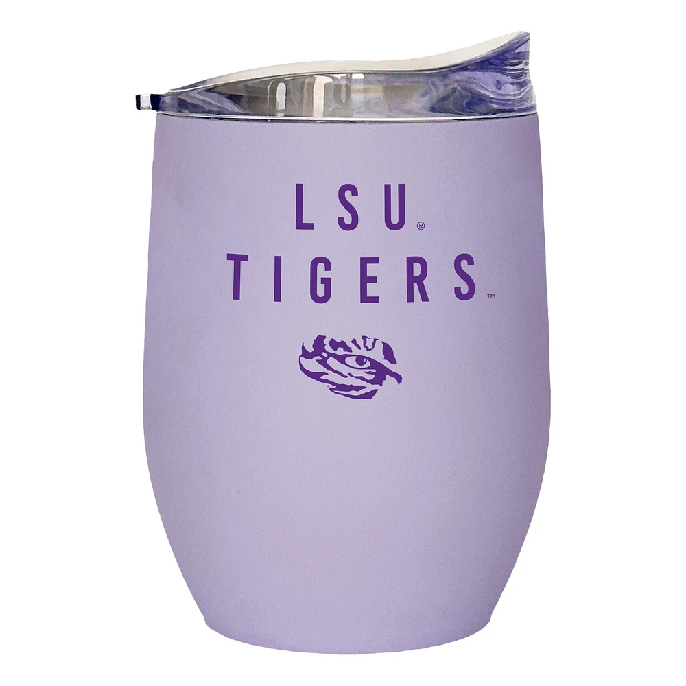 Tigres LSU 16oz. Gobelet incurvé doux au toucher lavande