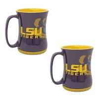 LSU Tigers 16oz. Sculpted Barista Mug Two-Pack
