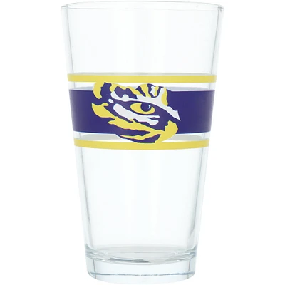 Tigres LSU 16 oz. Verre à pinte à rayures