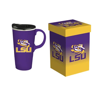 LSU Tigers 17oz. Travel Latte Mug with Gift Box