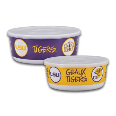 LSU Tigers 2-Pack Container Bowl Set