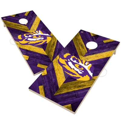 LSU Tigers 2' x 4' Herringbone Design Cornhole Set