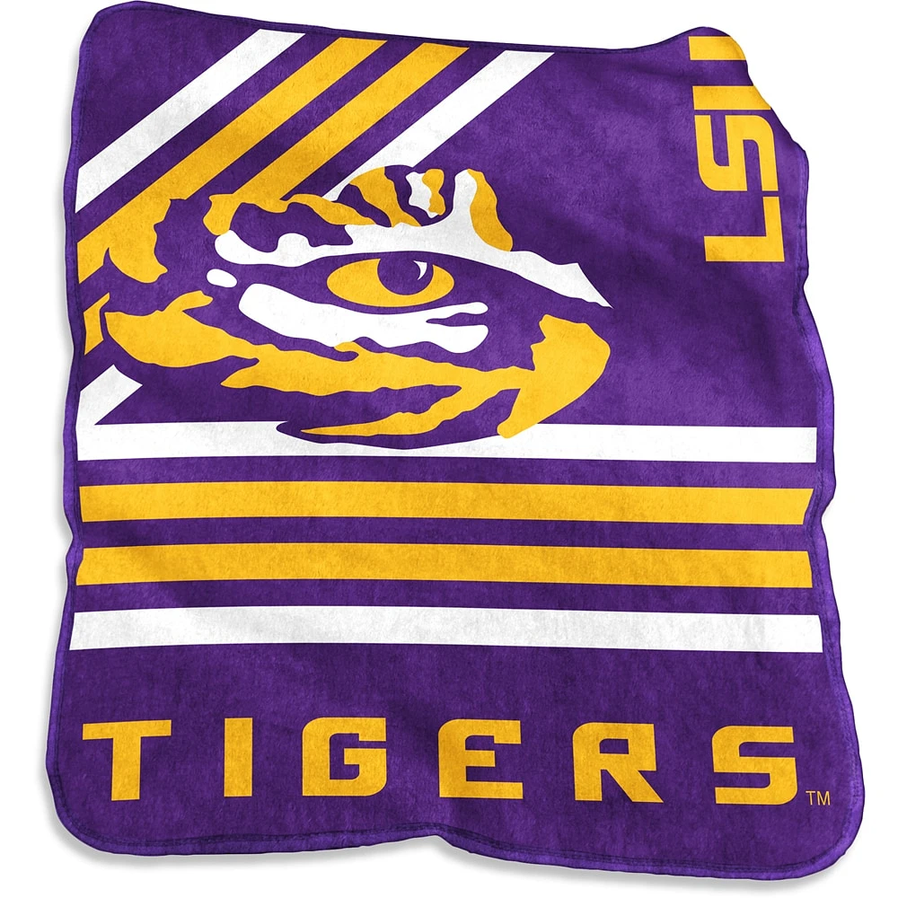 LSU Tigers 50'' x 60'' Plush Raschel Throw Blanket