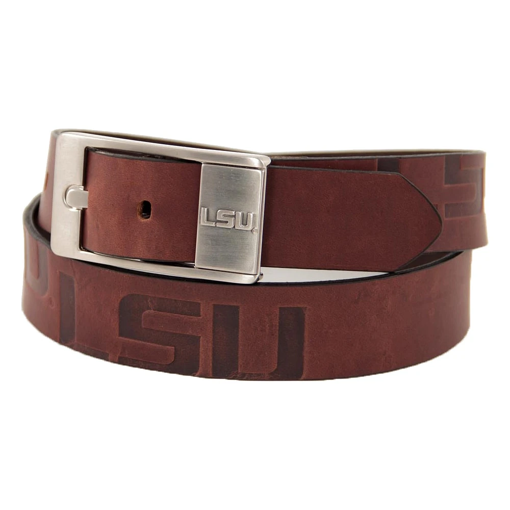 Ceinture en cuir LSU Tigers Brandish - Marron