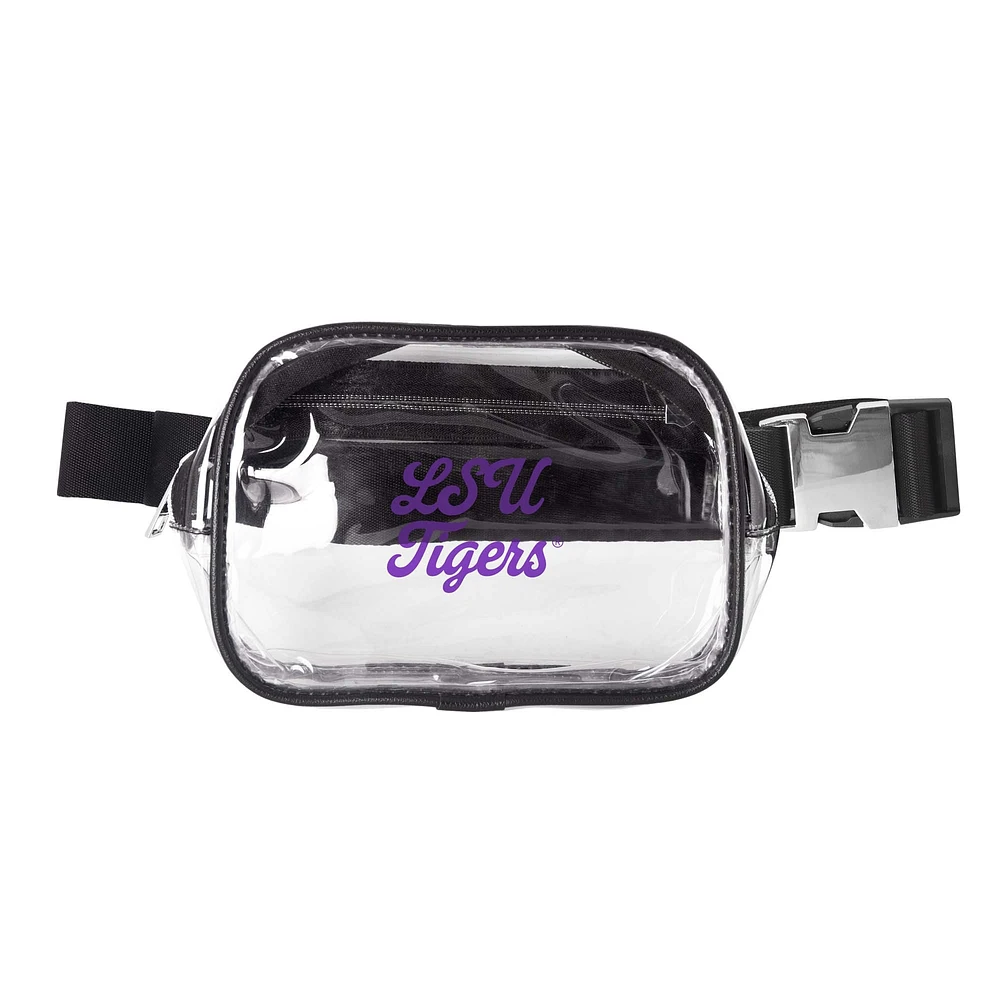 LSU Tigers Clear Belt Bag