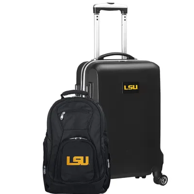 LSU Tigers Deluxe 2-Piece Backpack and Carry-On Set